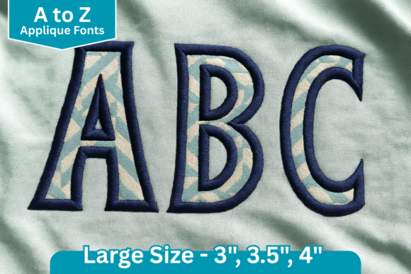 Narrow Block Applique Font Review