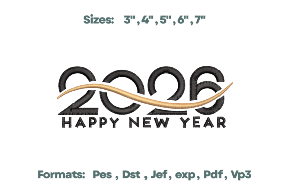 Review: 2026 Modern Swoosh New Year Art