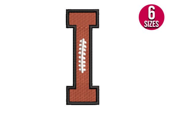 Review: Football Font Alphabet Letter I for Boutique Sweatshirts