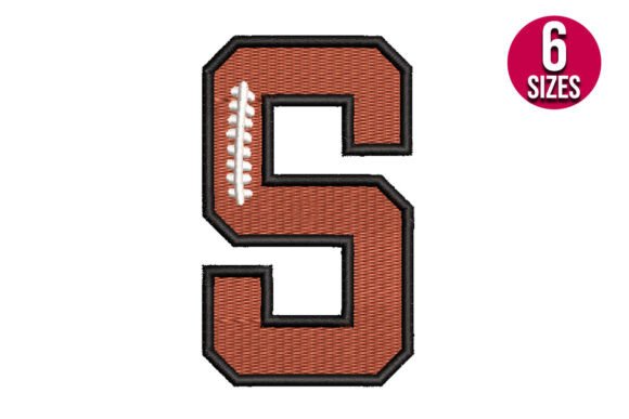 Review: Football Font Alphabet Number Five 5