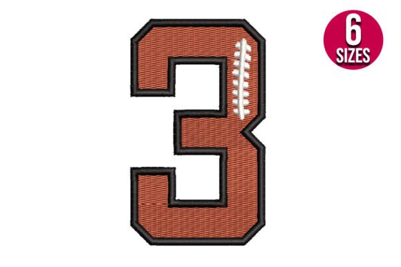 Review: Football Font Number 3 for Business Merch