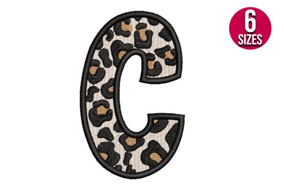 Review: Leopard Print Alphabet Letter C for Embroidery