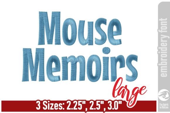 Review: Mouse Memoirs Cute Embroidery Font - L