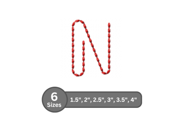 Review: Soft Cord Alphabet -N for Holiday Embroidery