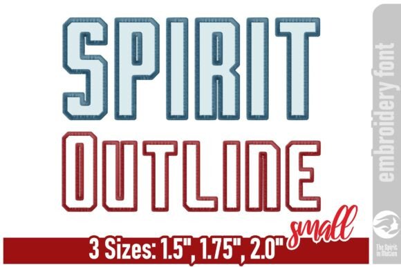Review: Spirit Outline Embroidery Font - Small