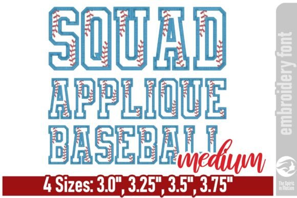 Review: Squad Applique Baseball Font for Gifts