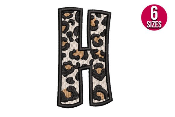 Reviewing Leopard Print Alphabet Font Letter H