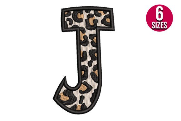 Reviewing Leopard Print Alphabet Font Letter J