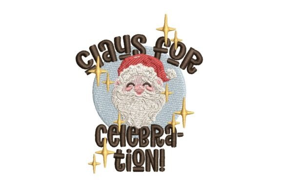 Reviewing Santa Claus for Celebration Embroidery