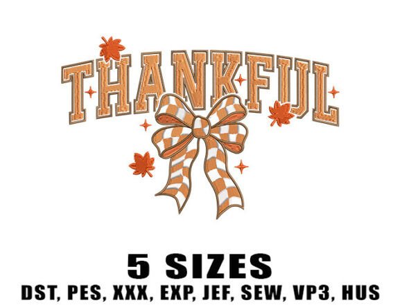 Reviewing the Thankful Bow Embroidery Design